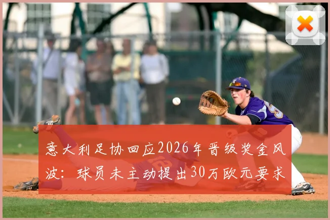 意大利足协回应2026年晋级奖金风波：球员未主动提出30万欧元要求，足协声明澄清事实